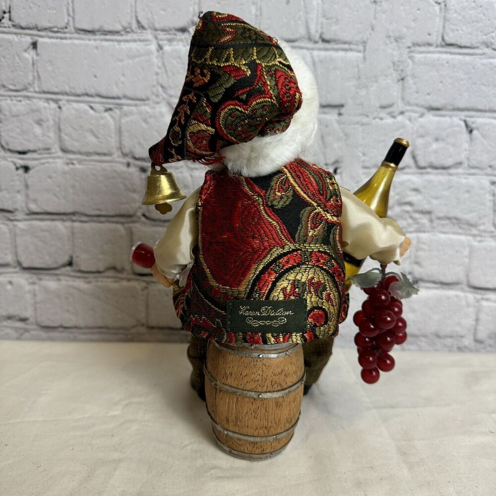 Karen Didion Original Collectible Santa Wine‎ Santa Wine Barrel Grapes EXCELLENT - Picture 3 of 8